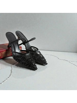 Siyah dantel abiye Ayakkabı