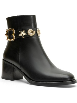 Emienza Clara Vegan Deri Toka Aksesuar Detaylı Bayan Bot