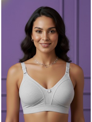 Ebru Geniş Lastikli Penye Balensiz Sütyen