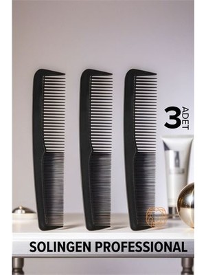 Turk Erkek Cep Tarağı 12 cm 3 Adet Solingen Professional