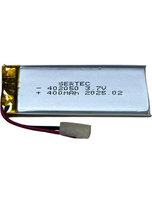 Sertec 402050 3.7V 400MAH Li-Polymer Pil (DEVRELI/1.5A)