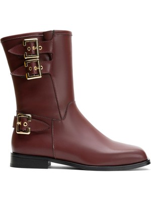 Emienza Arıa Vegan Deri Toka Aksesuar Detaylı Bayan Bot