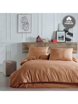 Cote Blanc Mini Kare %100 Pamuk Battal Boy Nevresim Takımı