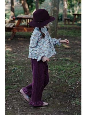 Feviola Mor, Fitilli Kadife Pantolon