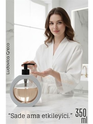 Sıvı Sabunluk – Kırık Beyaz Renk 350 ml Tasarım