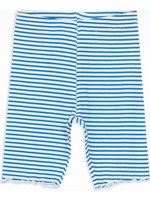 Lc Waikiki Yeni Sezon Beli Lastikli Çizgili Kız Çocuk Tayt