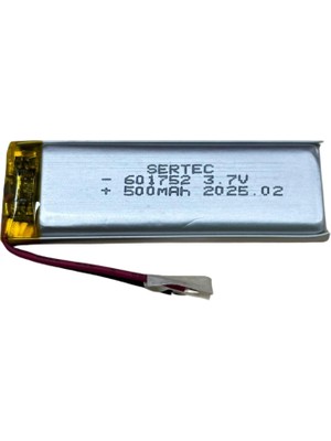 Sertec 601752 3.7V 500 Mah Li-Polymer Pil (DEVRELI/1.5A)