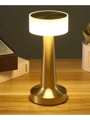 Feyza Design Dokunmatik Masa Lambası, 3 Renkli Işık, Şarjlı ve Ayarlanabilir Işık Seçeneği