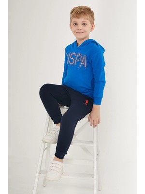 U.S. Polo Assn. US1545-S 4-15 Yaş Lisanslı Us Polo Assn Erkek Çocuk Takım -Saks Mavi