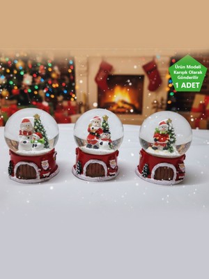 Işıklı Kar Küresi, 6-9cm, Şık ve Dekoratif Ev Aksesuarı
