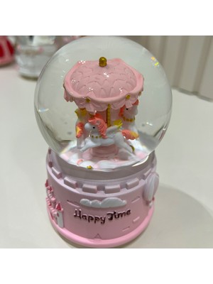 Işıklı ve Müzikli Atlı Karınca Temalı Orta Boy Dekor Küresi