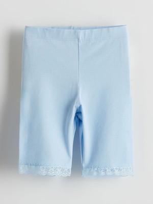 Lc Waikiki Yeni Sezon Beli Lastikli Basic Kız Çocuk Kısa Tayt