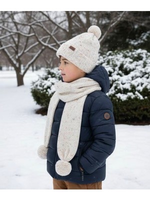 Matilda El Yapımı Unisex Çocuk Bere ve Atkı Takımı | Çift Katlı Örgü | Kız & Erkek Çocuk