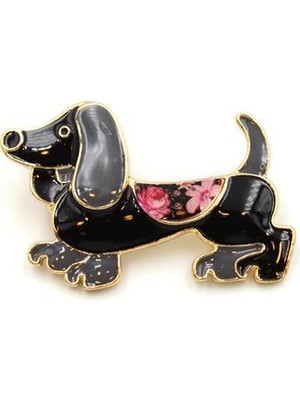 ModaSize Köpek Broş - Siyah