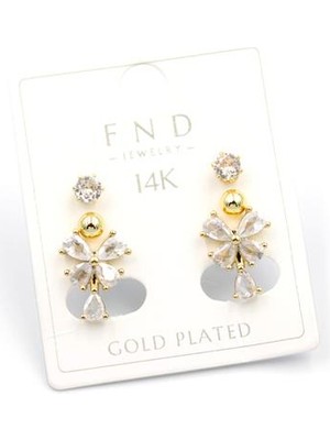 ModaSize Çoklu Kelebek Küpe - Altın