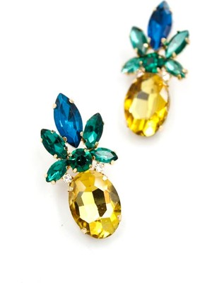 ModaSize Ananas Küpe - Altın