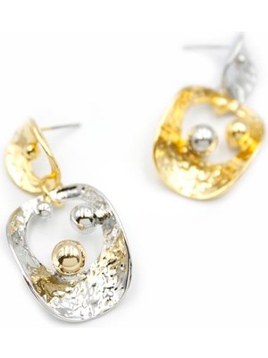 ModaSize Metal Küpe - Çok Renkli