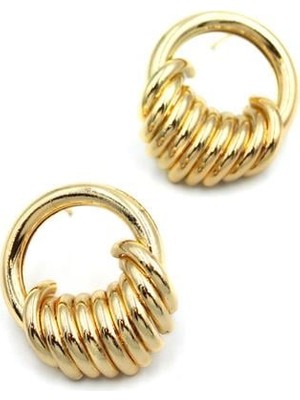 ModaSize Metal Küpe - Altın