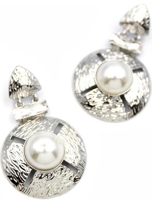 ModaSize Metal Küpe - Gümüş