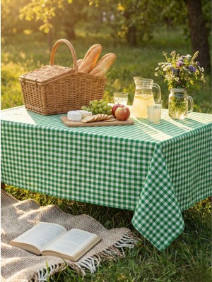 Komana Art Piti Kareli (Pötikare) Sofra Bezi, Masa Örtüsü, Piknik Örtüsü, Çok Amaçlı Örtü