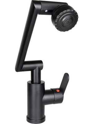 Ayder Timya SİYAH - 1080 DERECE DÖNEBİLEN ÇOK FONKSİYONLU MUSLUK BATARYA KTX-3307 (Timya/Go1395)  202759