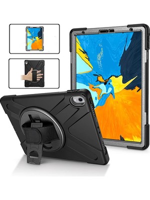 Eilo Luxe Ipad Pro 11 Inch (2021-2020-2018)3 Katmanlı Standlı Zırh KILIF-(5775) - AA002C-679FA1
