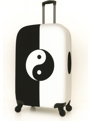 Trink Çanta Kumaş Valiz Kılıfı ve Bavul Kılıfı  (111-YING Yang) Kabin