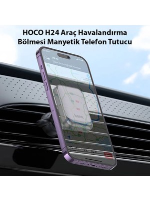 Eilo Luxe Hoco H24 Araç Havalandırma Bölmesi Manyetik Telefon TUTUCU-(5775) - AA002C-67BOG8