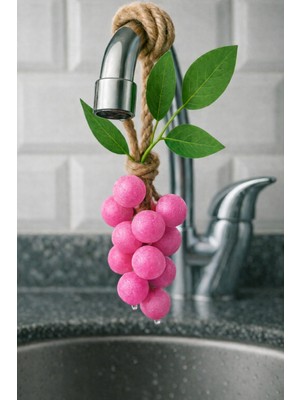 Salkım Üzüm Sabun Pembe Gül Kokulu