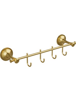 Conta Astra Serisi Altın 4’lü Askılık – Duvara Monte, Paslanmaz, 2 Yıl Garantili