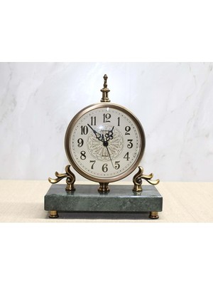 Avensyy Altı Mermer Masa Üstü Saat