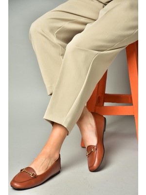 Fox Shoes R667001403 Taba Hakiki Deri Babet