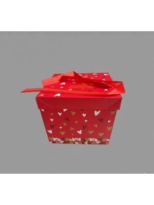Muka Sevgililer Günü-Lüks Karton Hediye Kutusu 15x15cm 1 Adet