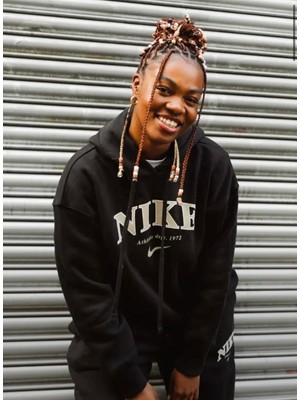 Nike Sportswear Phoenix Oversized Pollover Hoodie Bol Kalıp Siyah Kadın Sweatshirt FB9958-010