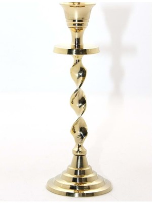 Avensyy Tekli Pirinç Şamdan