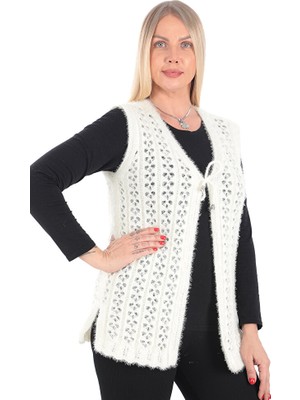 Kadın Triko Çeyizlik Yelek Kelebek Model