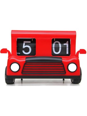 Avensyy Saat Flip Araba Masa Saati Araba Modeli Dekoratif Hediyelik