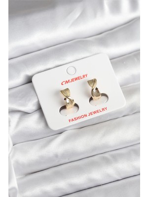 Epilons 14K Gold Renk Kaplama CM Kadın Küpe - TJ-BKP11400