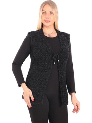 Kadın Triko Çeyizlik Yelek Sepet Örgü Model