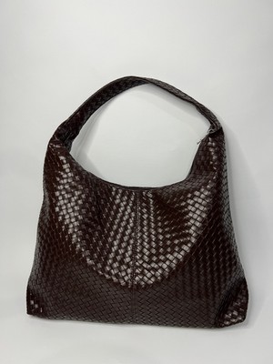 Özbu Örgü Model Deri Büyük Boy Salaş Çanta