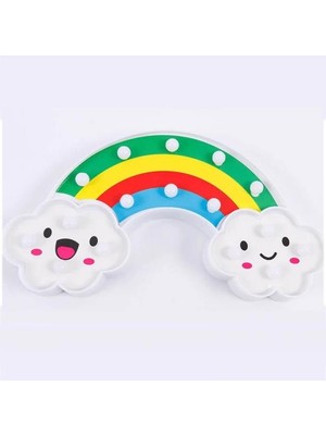 Avensyy LED Işıklı Gökkuşağı Gece Lambası Dekoratif Aydınlatma