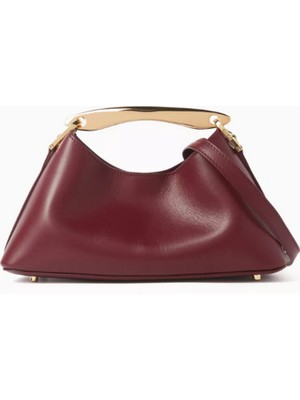 Elleme Deri Mini Boomerang Çanta, Şık & Modern Tasarım