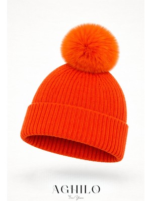 Aghilo Yünlü Ponponlu Bere