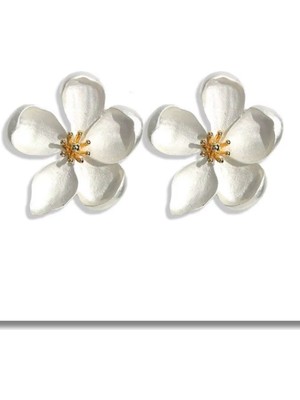 Waves And Pebbles Çiçek Küpe