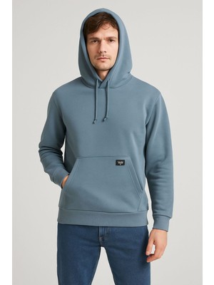 İcono Baby Blue Sweat Kanguru Cepli,kapüşonlu