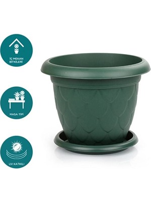 The Best Online Serinova Damla Saksı 2.2 Litre Yeşil