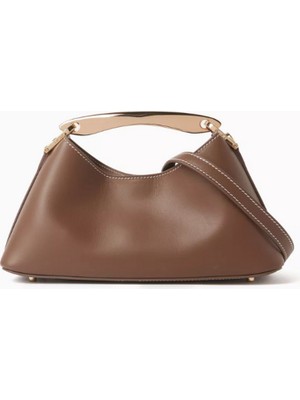 Elleme Deri Mini Boomerang Çanta, Şık & Modern Tasarım