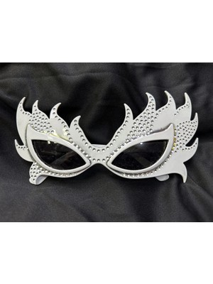 Ayder Timya Taşlı Göz Kamaştıran Gecenin Yıldızı Beyaz Parti Alev Gözlük (TIMYA/GO1395)  203432