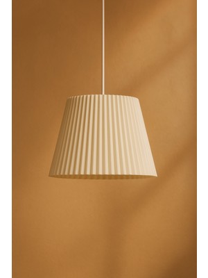 Limon 3D Desing Pleated Modern Tekli Sarkıt Avize – Minimalist Dekor, Ev Aydınlatma Oturma Odası