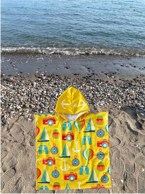 Dotamess Çocuk Panço Plaj Havlusu - Deniz Havlusu